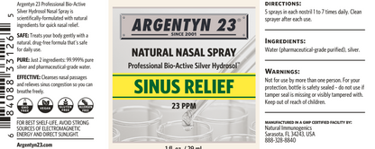 Silver Bio-Active Hydrosol Nasal 1 fl oz