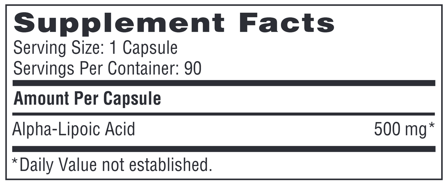 Alpha-Lipoic Acid (500 mg)