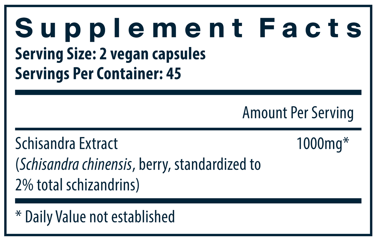 Schisandra Extract 1000 mg 90 vegcaps by Vital Nutrients