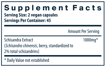 Schisandra Extract 1000 mg 90 vegcaps by Vital Nutrients