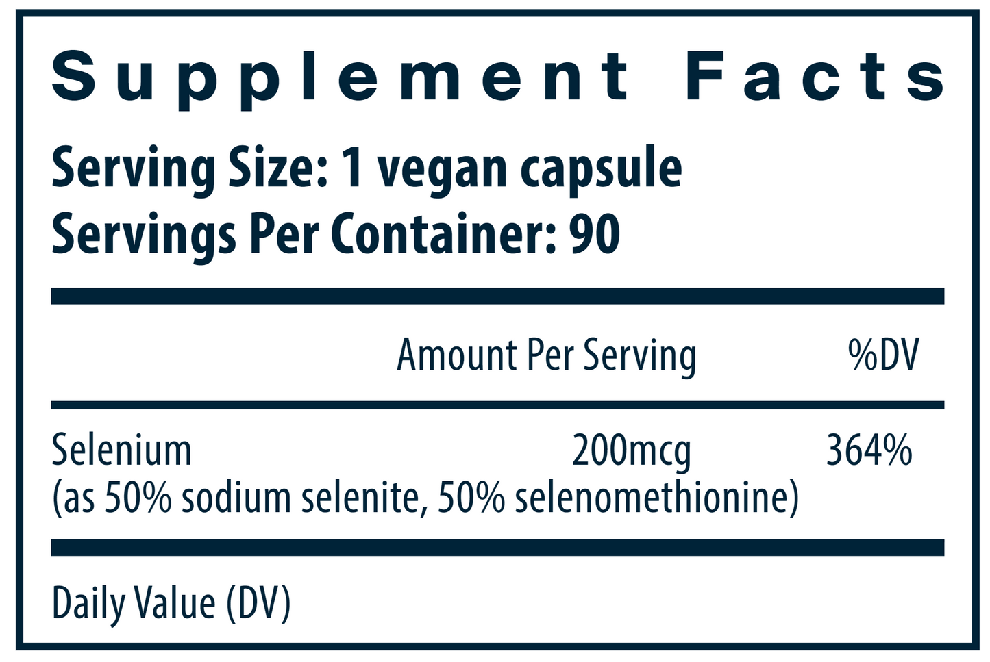 Selenium 200 mcg 90 vegcaps by Vital Nutrients