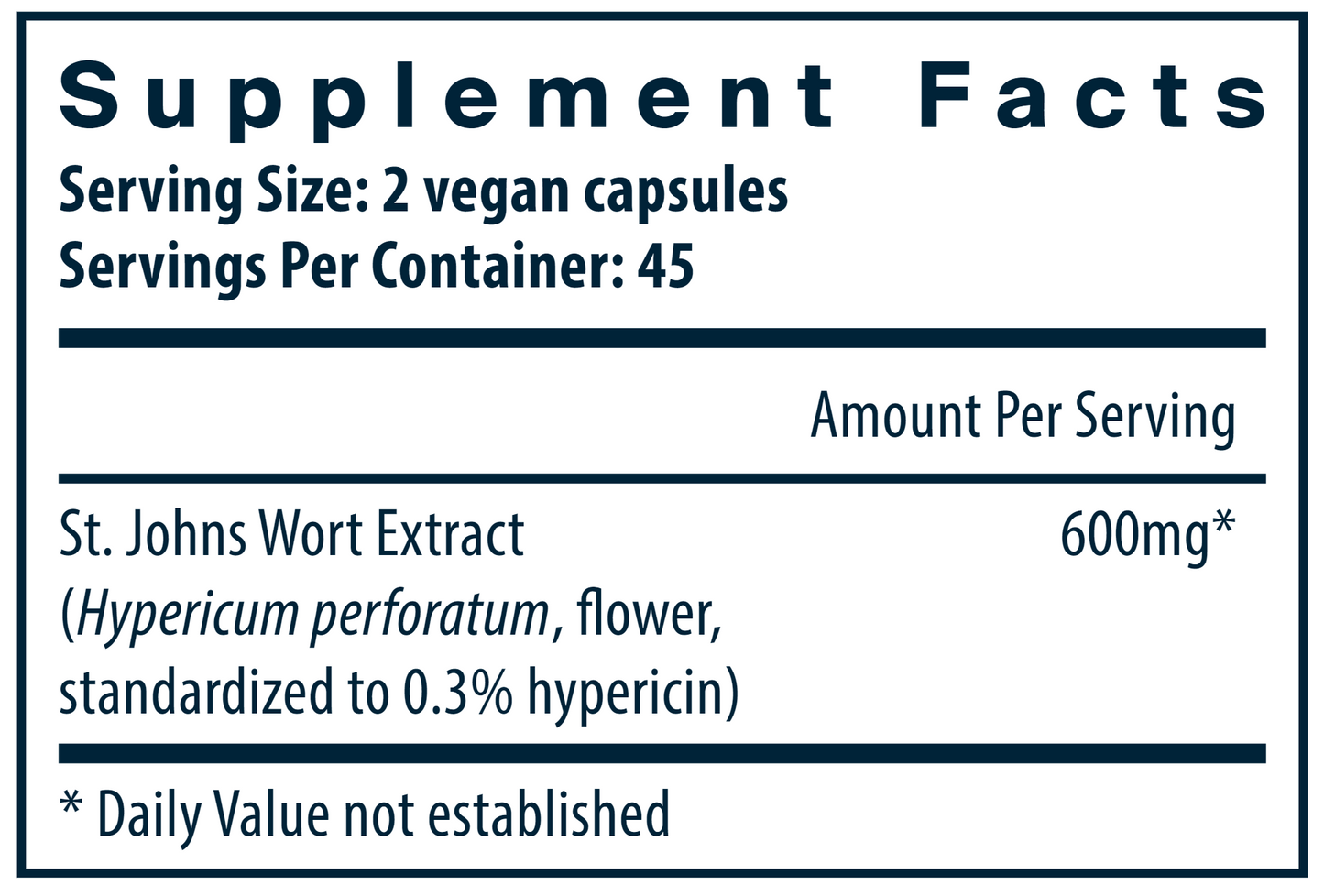 St. John's Wort 90 vegcaps by Vital Nutrients