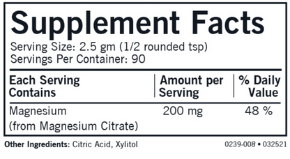 Magnesium Citrate Soluble Powder 8 oz by Kirkman Labs