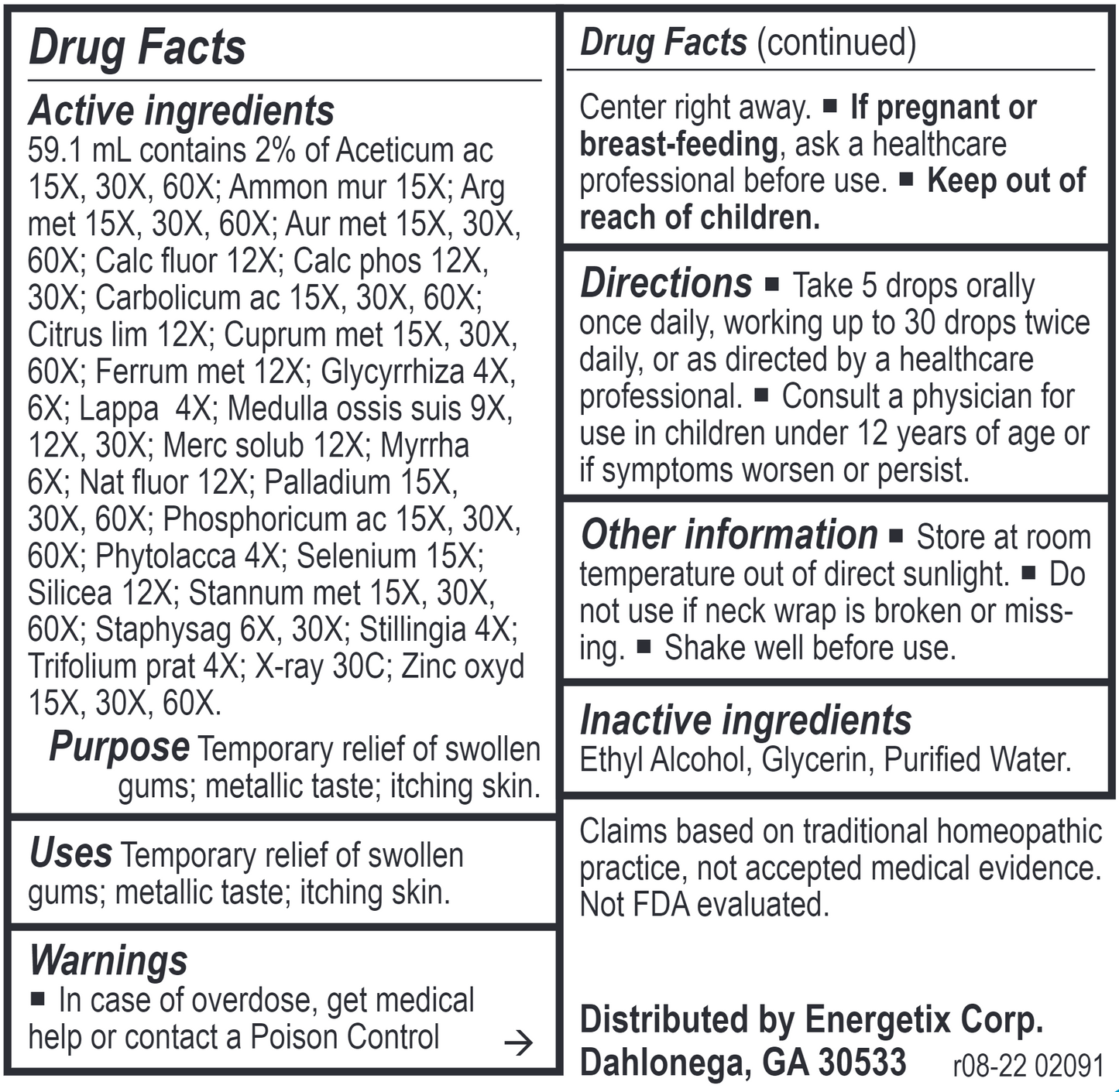 Dental-Chord 2 oz. by Energetix