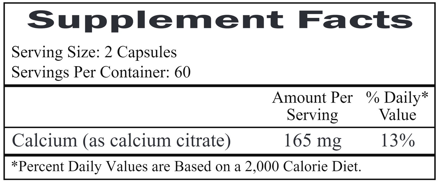 Calcium Citrate 165 mg 120 caps by Ecological Formulas