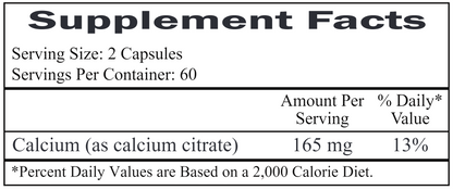 Calcium Citrate 165 mg 120 caps by Ecological Formulas