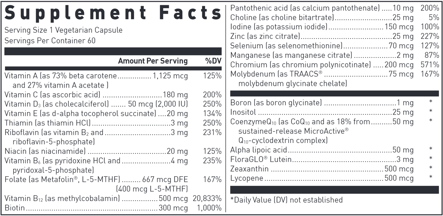 ULTRA PREVENTIVE® 1 DAILY 60 vegcaps