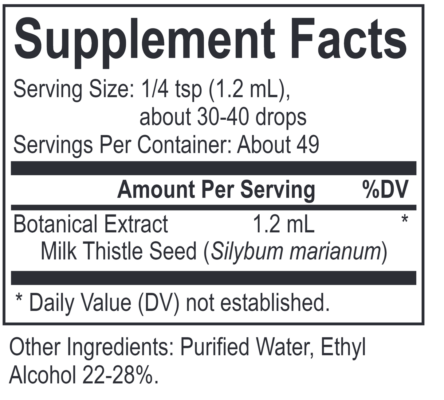 Core Milk Thistle 2 oz. by Energetix