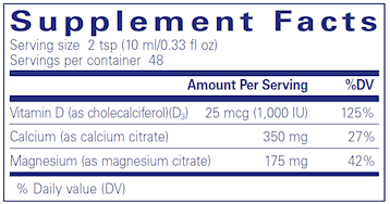 Cal/Mag/D liquid 480 ml by Pure Encapsulations