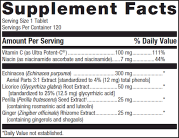 Echinacea Synergy™ 120 T by Metagenics