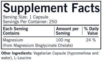 Magnesium Bisglycinate Chelate 250 caps by Kirkman