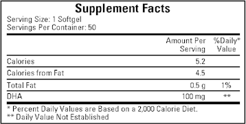 Neuromins DHA 100 mg 50 vgels by Ecological Formulas