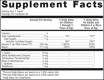 Ultra Potent-C® 250 mg Chewable Orange 90 tablets by Metagenics