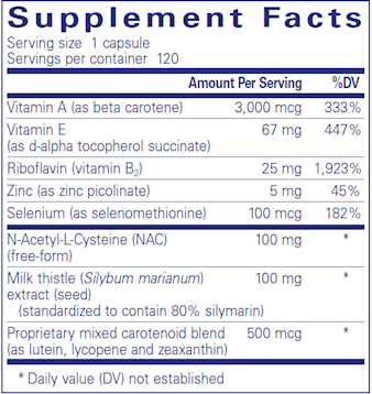 AntiOxidant Formula 120 vegcaps by Pure Encapsulations