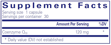 CoQ10  120 mg 120 vegcaps by Pure Encapsulations