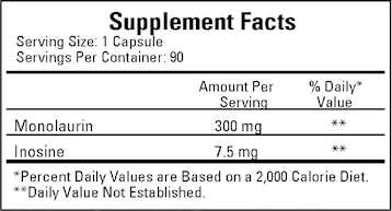 Monolaurin 300 mg 90 caps by Ecological Formulas