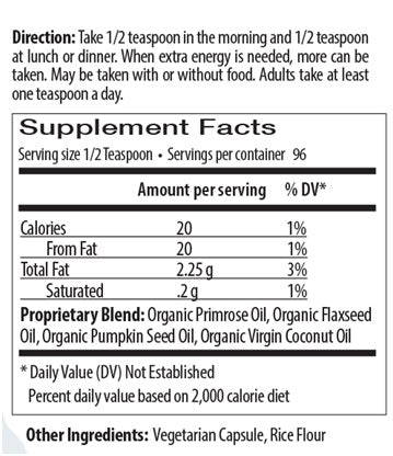 Plant Omega Oil By Physican's Standards