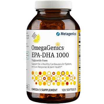 OmegaGenics® EPA-DHA 1000 Lemon 120 SG by Metagenics