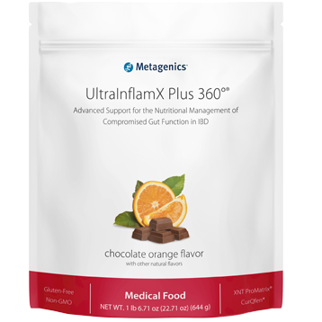 UltraInflamX Plus 360o® Chocolate/Orange (14 servings) [Medical Food] by Metagenics