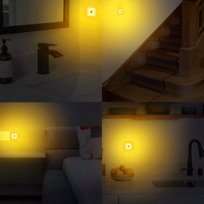 Amber Plug-in Night Lights (6pk)