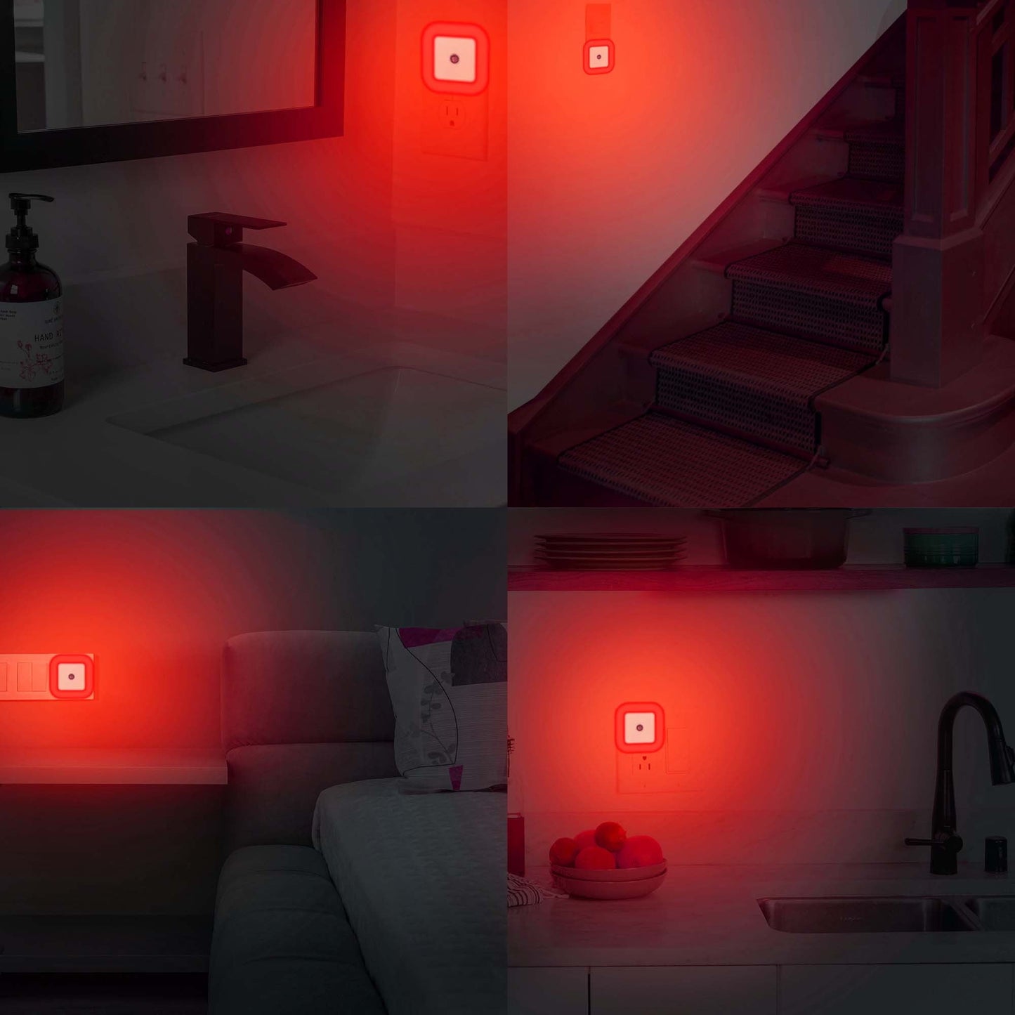 Red Plug-in Night Lights (6pk)