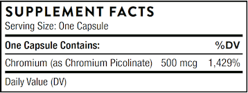 Chromium Picolinate 60 caps by Thorne