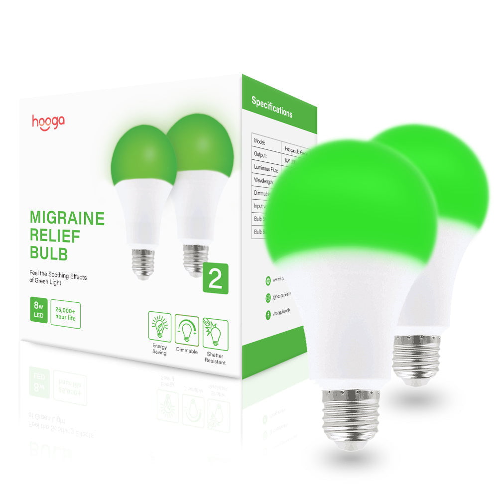 Migraine Relief Green Light Bulb