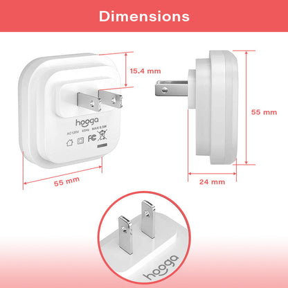 Amber Plug-in Night Lights (6pk)