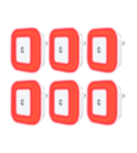 Red Plug-in Night Lights (6pk) by Hooga Health