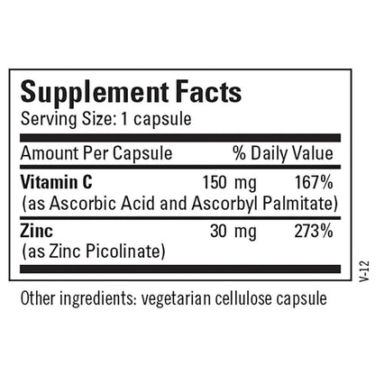 Zinc Picolinate 30mg 100 Caps by Metabolic Maintenance