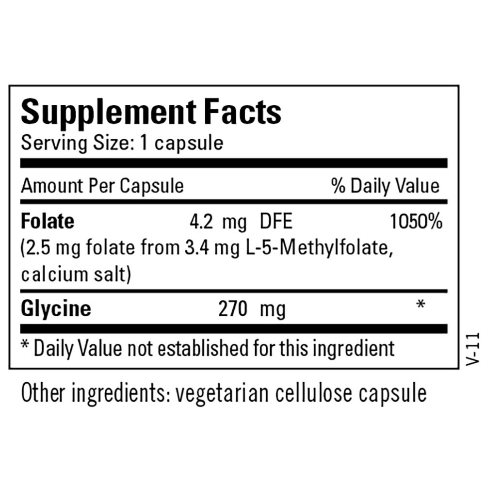 L-Methylfolate  2.5mg 90 caps by Metabolic Maintenance