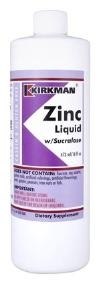 Zinc Liquid  16oz by Kirkman Labs