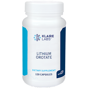 Lithium Orotate 120 Capsules by Klaire Lab