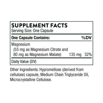 Magnesium CitraMate 90 Capsules by THORNE